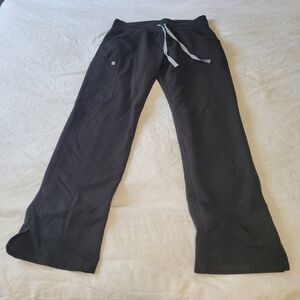 FIGS Scrubs Cargo Pants Womens Size Small Black Pockets